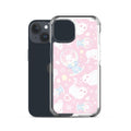 Sleek Snow Kitten iPhone® Clear Case features cute cats design, protecting your phone from scratches and dirt.
