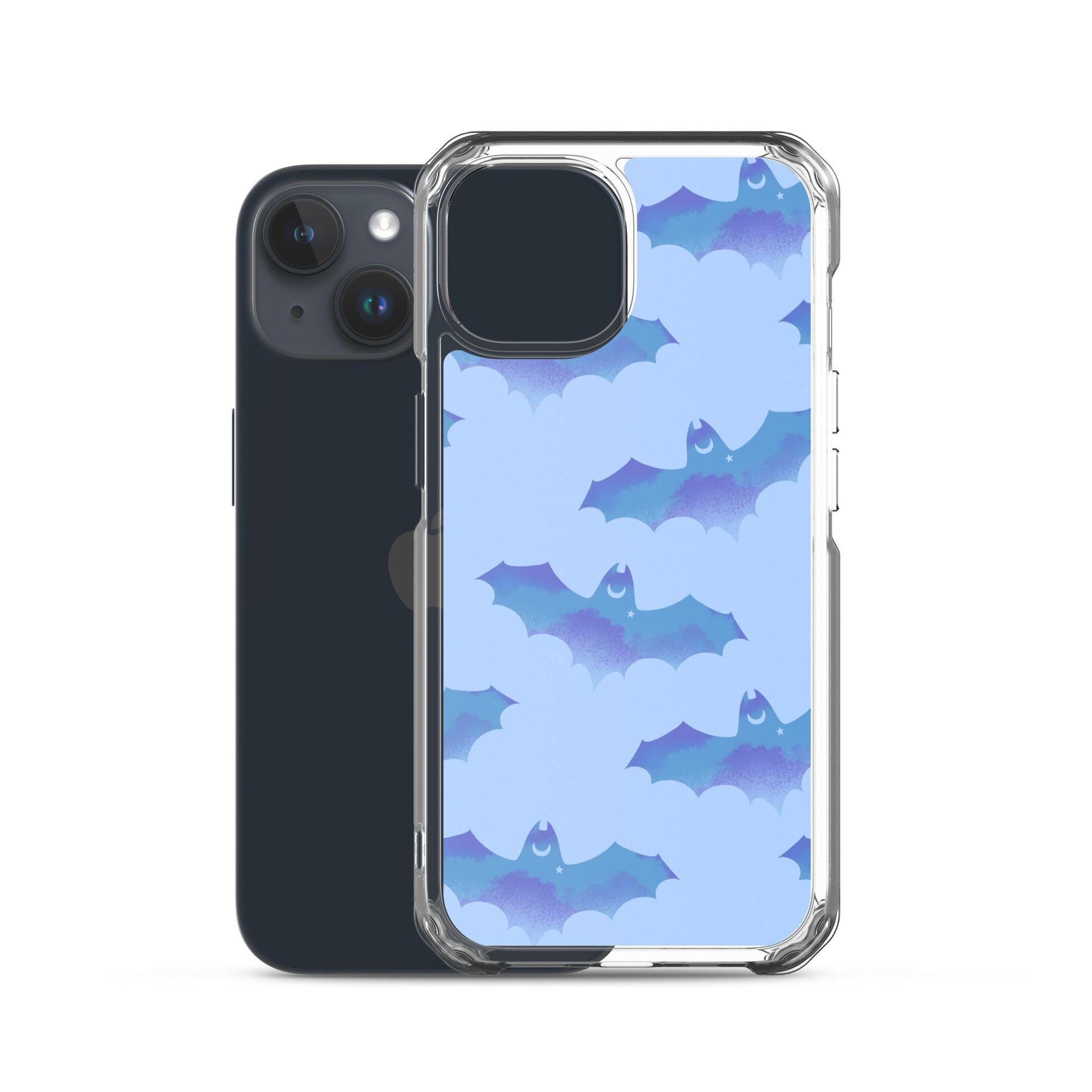 Sleek Lilith iPhone® Clear Case with a solid back and flexible sides, perfect for protection against scratches and dirt.