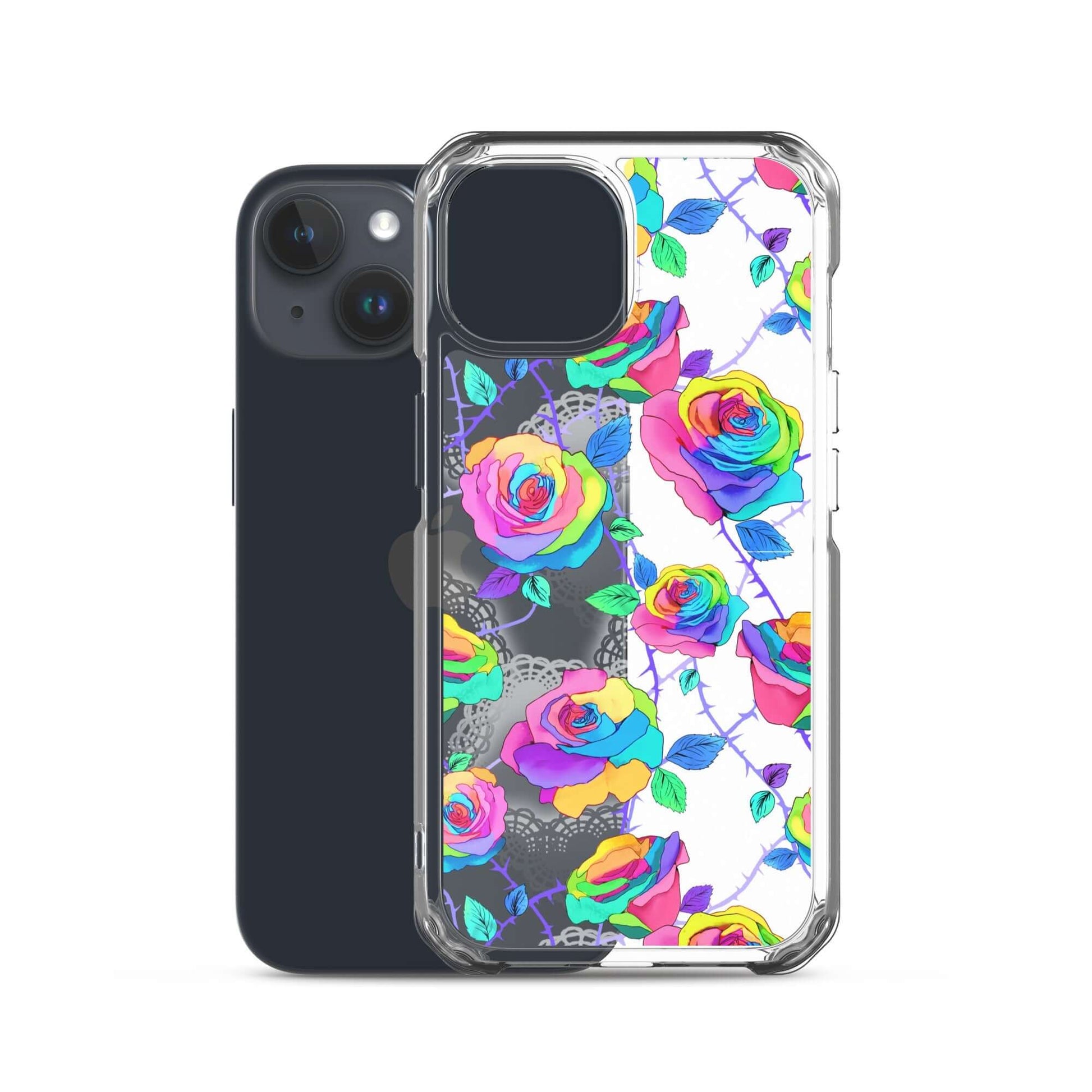 Stylish Enchanted Rose iPhone® Clear Case (Transparent) offers protection with a vibrant floral design for your device.