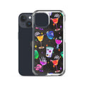 Sleek Monster Party iPhone® Clear Case featuring colorful designs, protecting against scratches and dust. Perfect for iPhone!