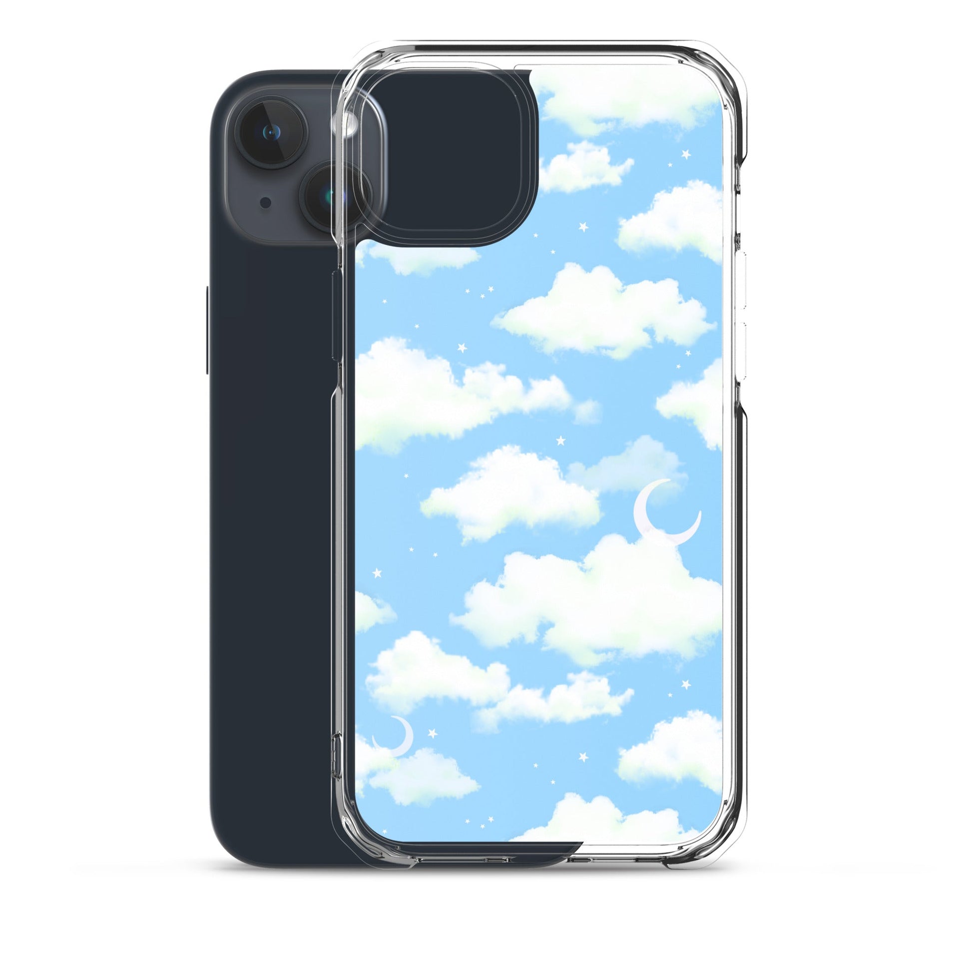 Protect your iPhone® with the Cloudy Sky iPhone® Clear Case, featuring a sleek design and durable materials.