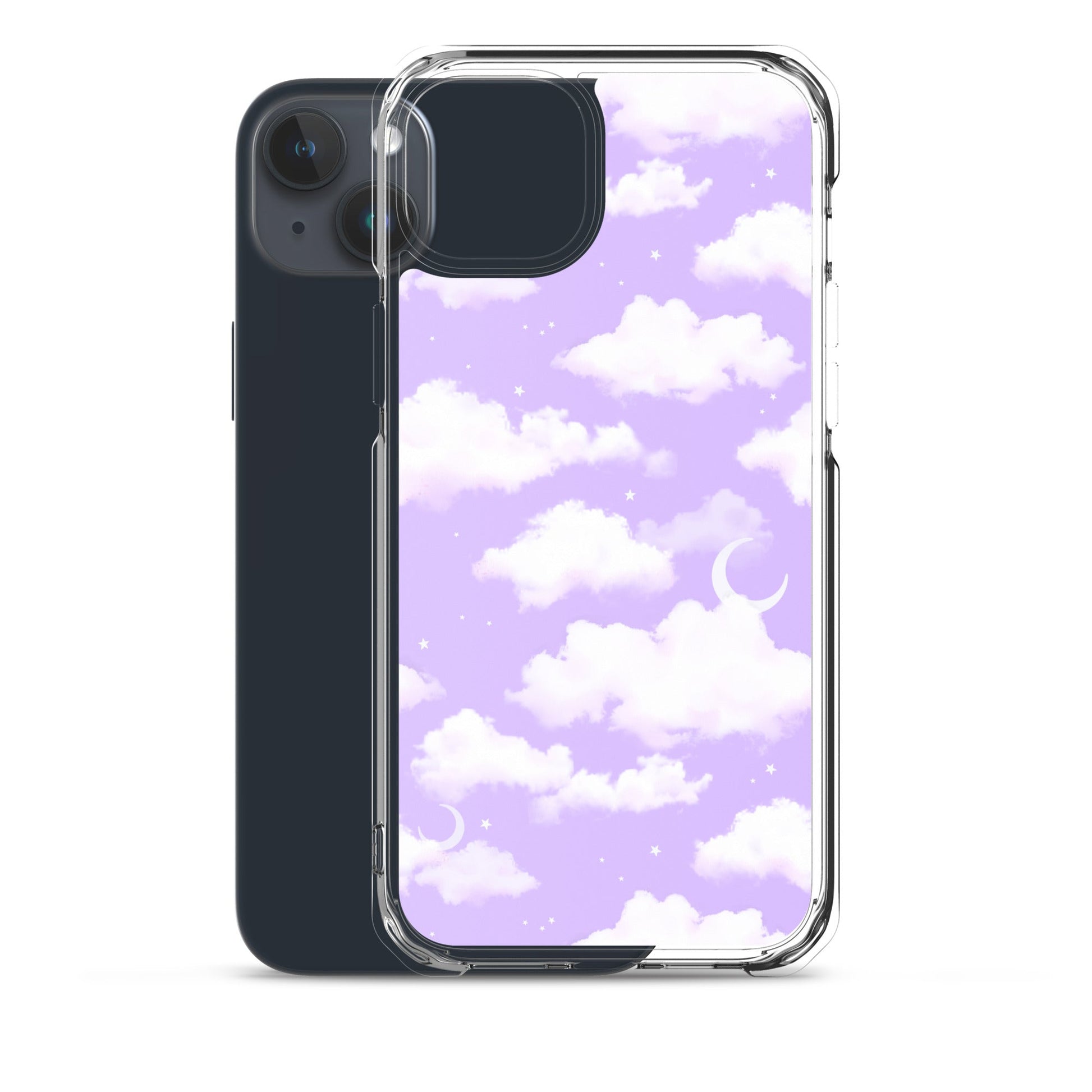 Stylish Cloudy Sky iPhone® Clear Case featuring a flexible design and solid protection for everyday use.