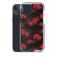 Higanbana iPhone® Clear Case showcases vibrant floral design while offering protection from scratches and dirt.