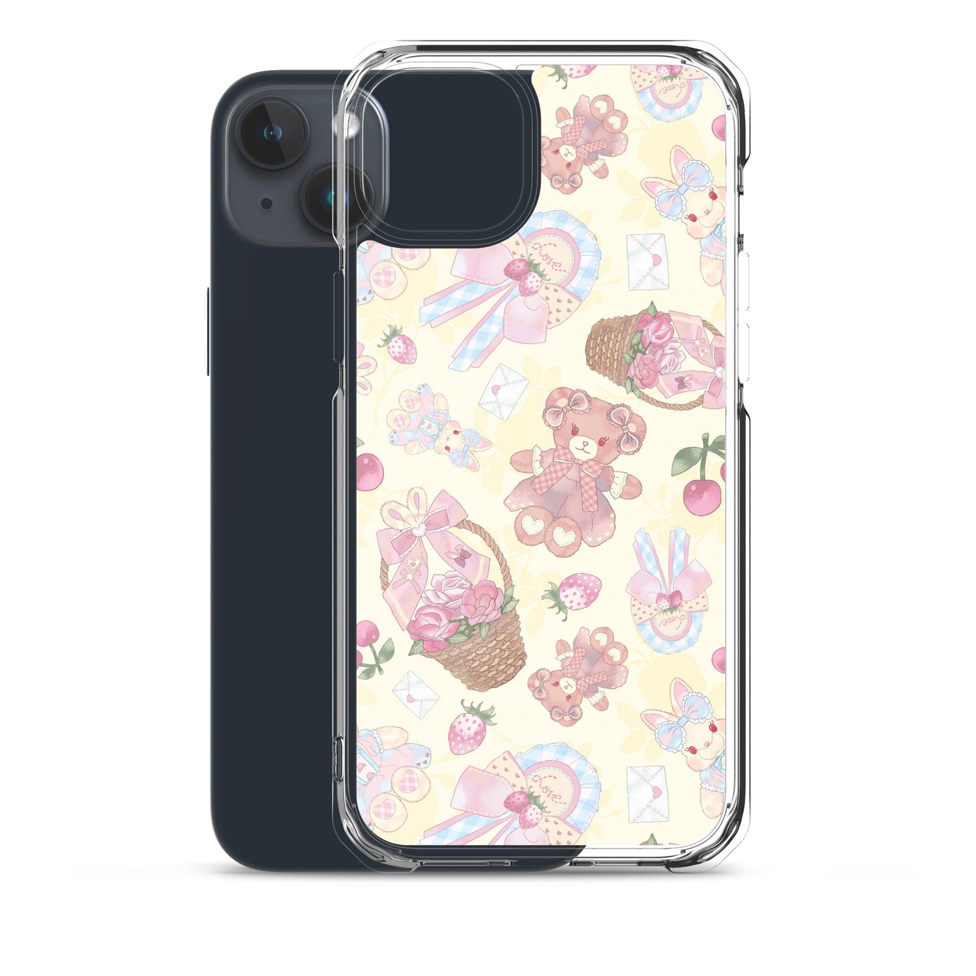 Sleek Sweet Teddy iPhone® Clear Case with cute designs, protecting from scratches and dirt while allowing easy access.