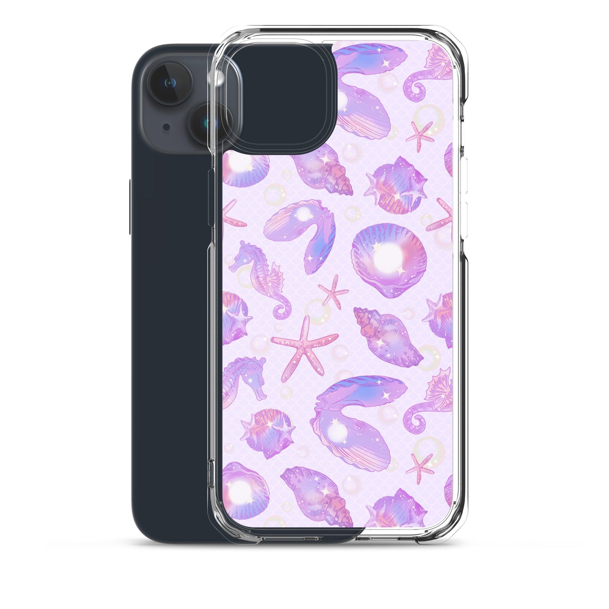 Stylish Sea Princess iPhone® Clear Case features a protective design with colorful sea-themed graphics for ultimate style.