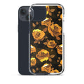Sleek Enchanted Rose iPhone® Clear Case featuring a floral design, offering protection against scratches and dirt.