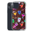 Colorful Monster Party iPhone® Clear Case featuring fun designs, offering great protection and easy access to ports.