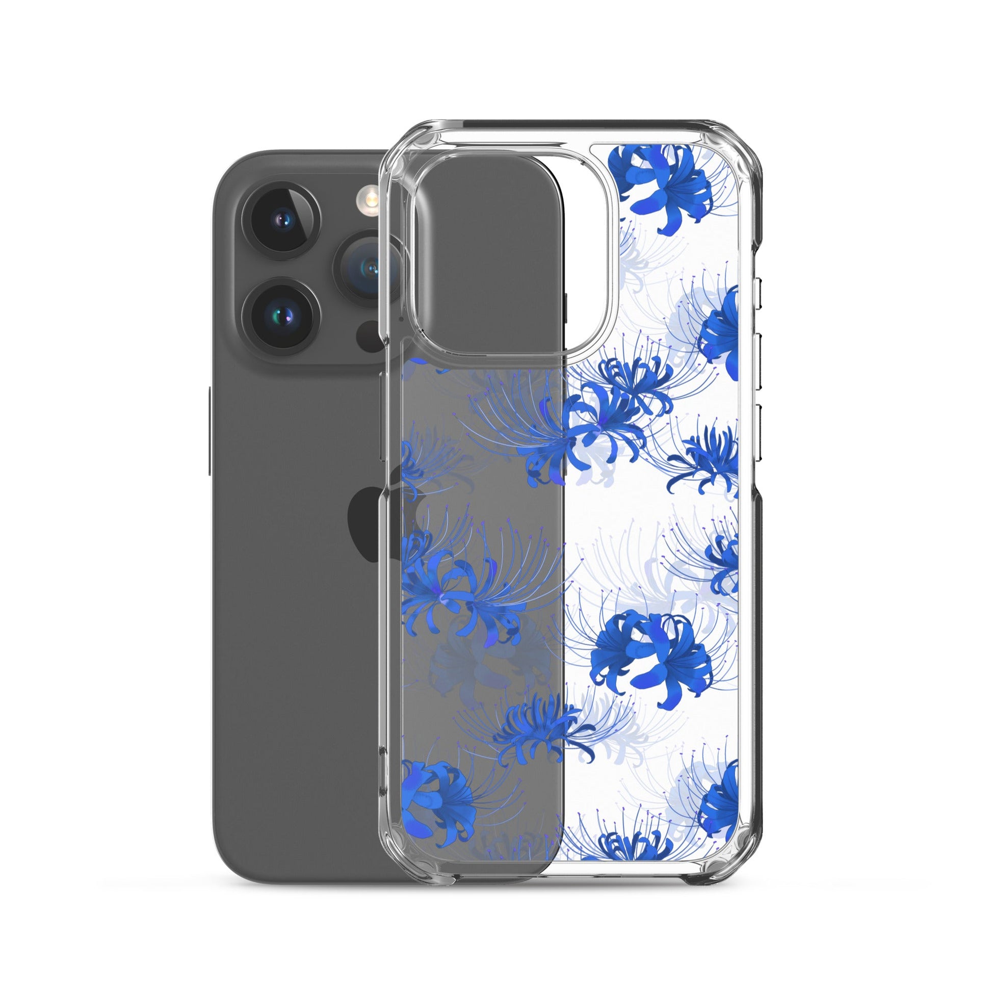 Protect your iPhone® with the Higanbana iPhone® Clear Case, featuring a sleek design and floral pattern.