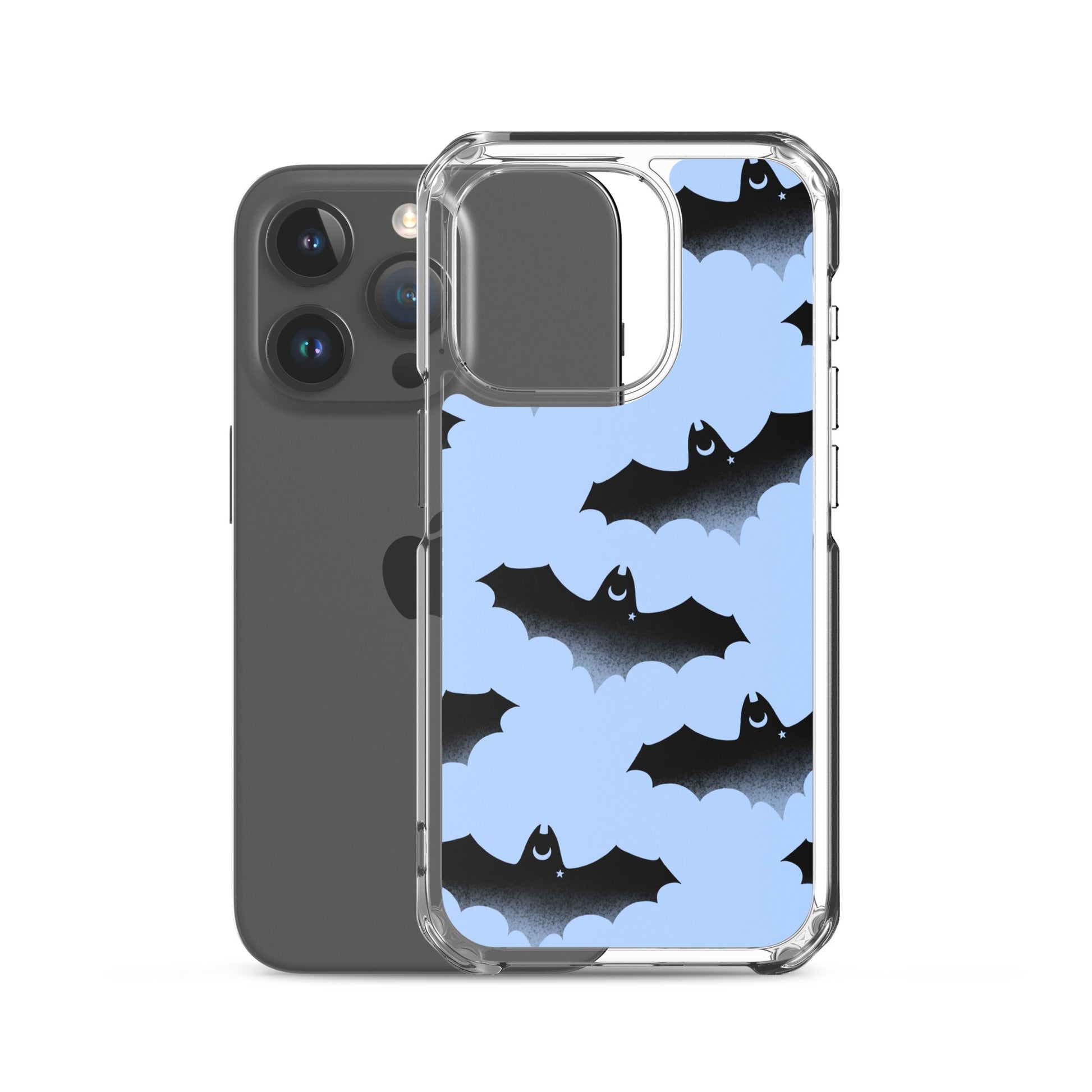 Sleek Lilith iPhone® Clear Case offers scratch protection with flexible sides and a stylish bat design. Perfect for your phone!