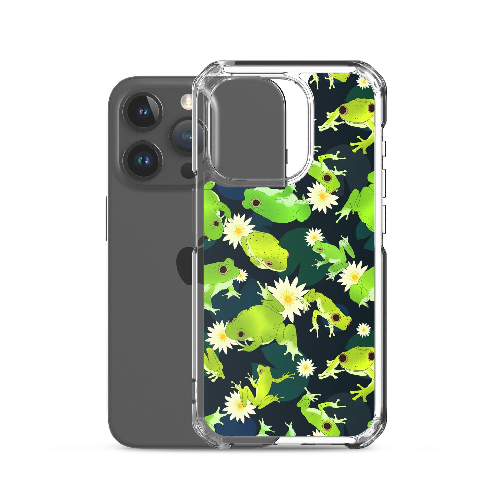 Protect your phone in style with the Kero-kero iPhone® Clear Case featuring a vibrant frog design and flexible sides.