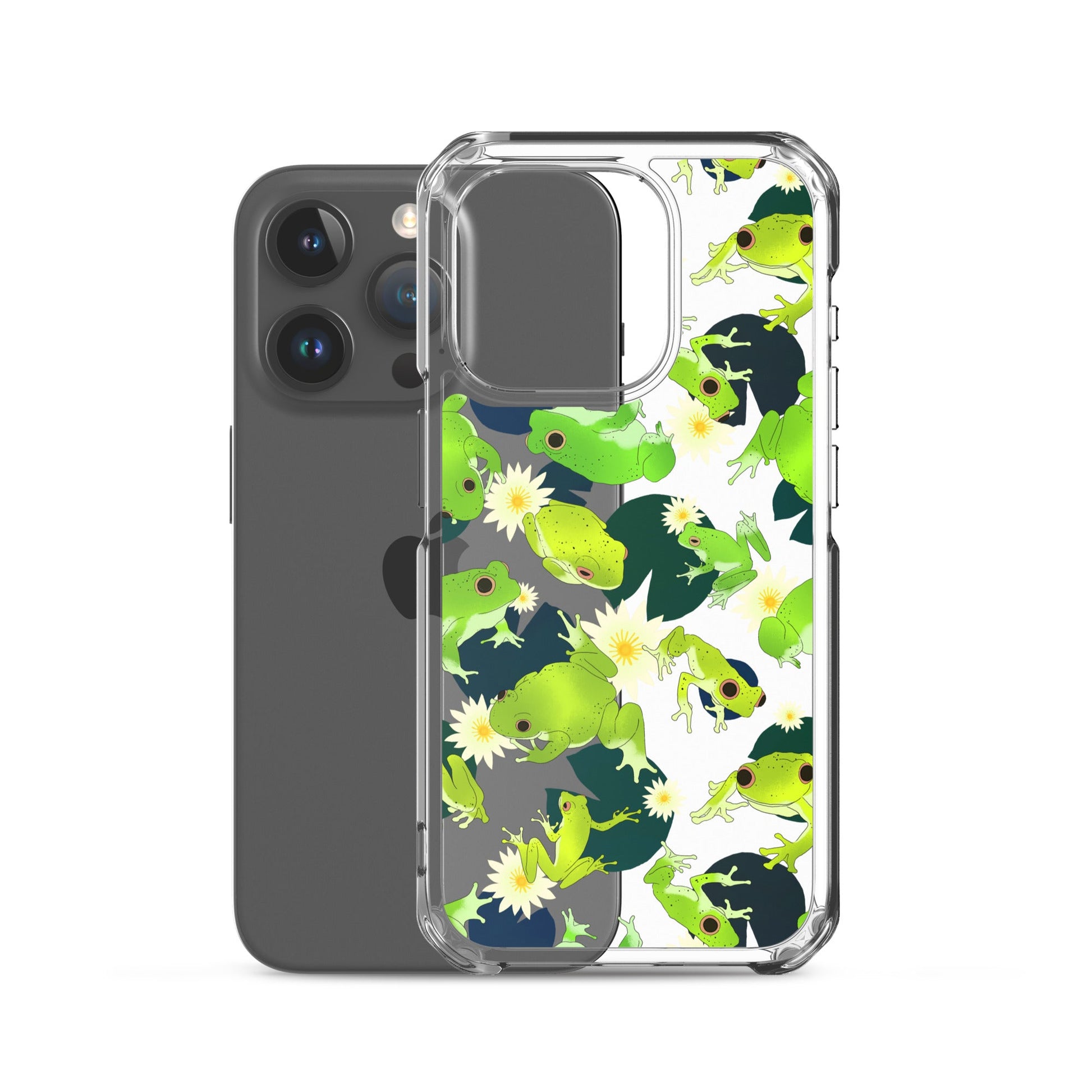 Protect your iPhone® in style with the Kero-kero iPhone® Clear Case, featuring a fun frog design and flexible build.