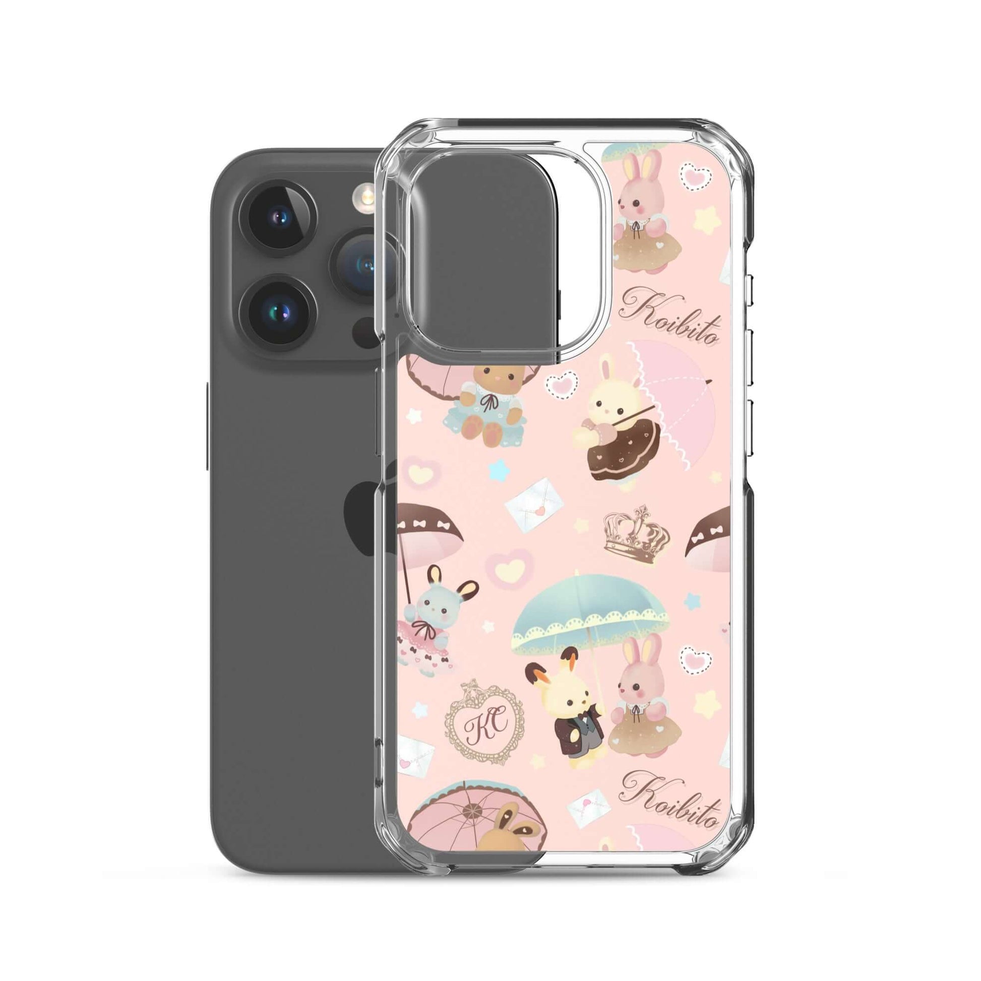 Parasol Bunny iPhone® Clear Case showcases adorable bunny designs while offering reliable protection against scratches and dirt.