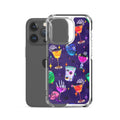 Protect your phone in style with the Monster Party iPhone® Clear Case, featuring a vibrant design and flexible fit.