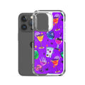 Sleek Monster Party iPhone® Clear Case featuring colorful designs, protecting your phone from scratches and dirt.