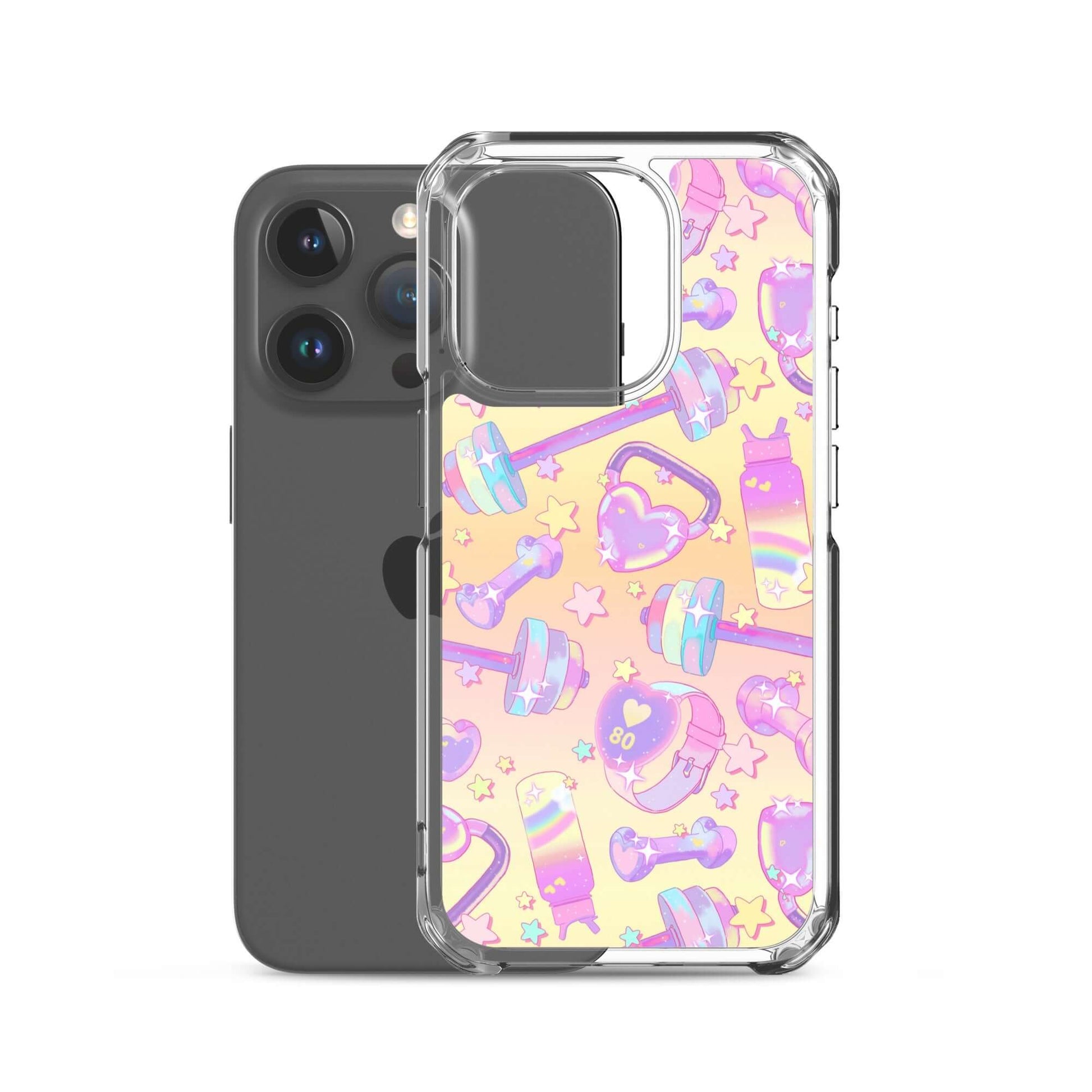 Sleek Glitter Gains iPhone® Clear Case offers protection from scratches and dust with a flexible, stylish design.