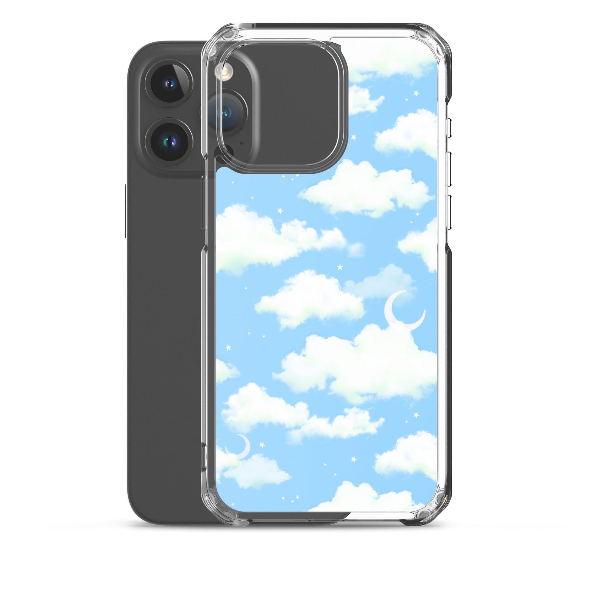 Stylish Cloudy Sky iPhone® Clear Case offers protection with a sleek design, perfect for your phone's safety.