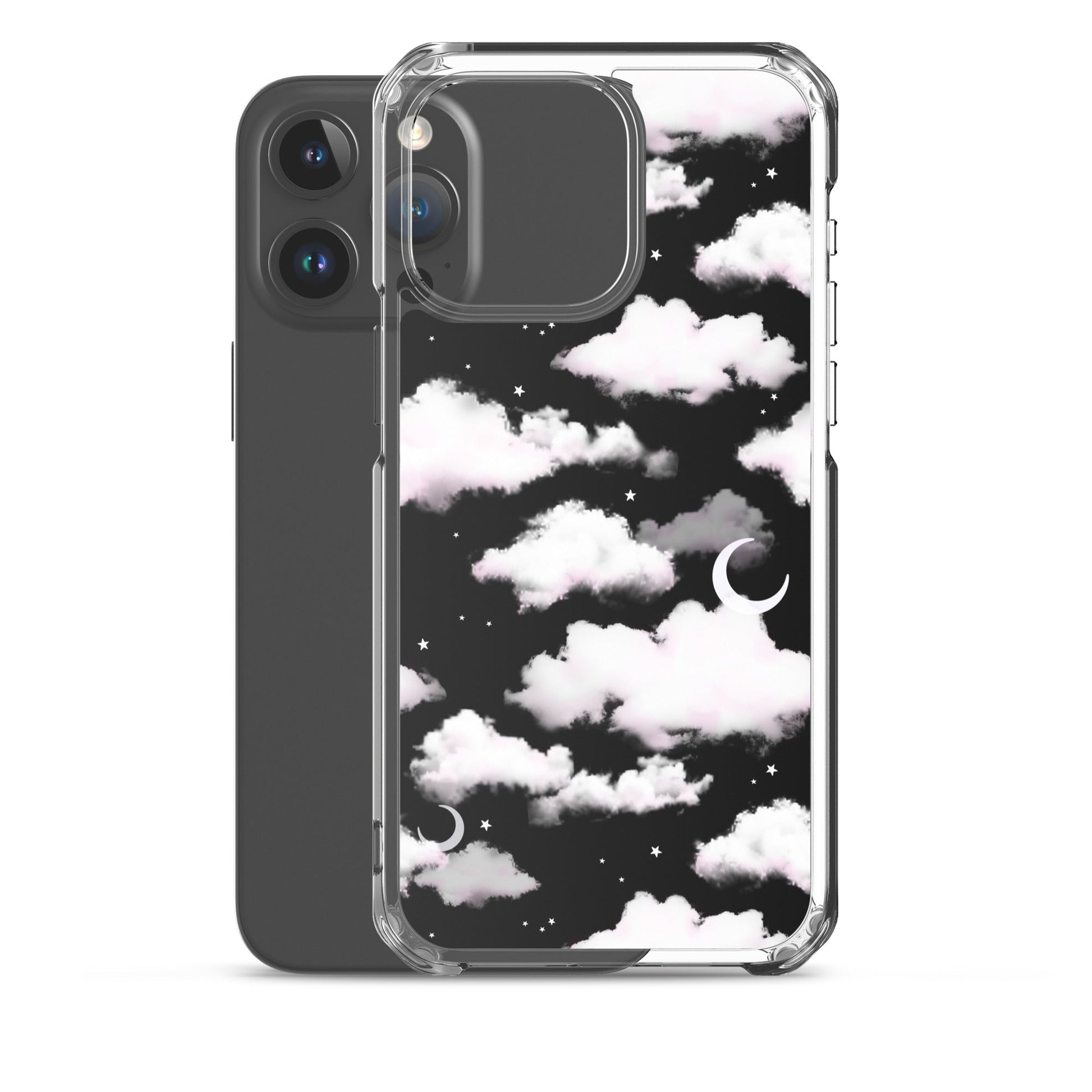 Cloudy Sky iPhone® Clear Case features a dreamy cloud design, offering stylish protection against scratches and dirt.