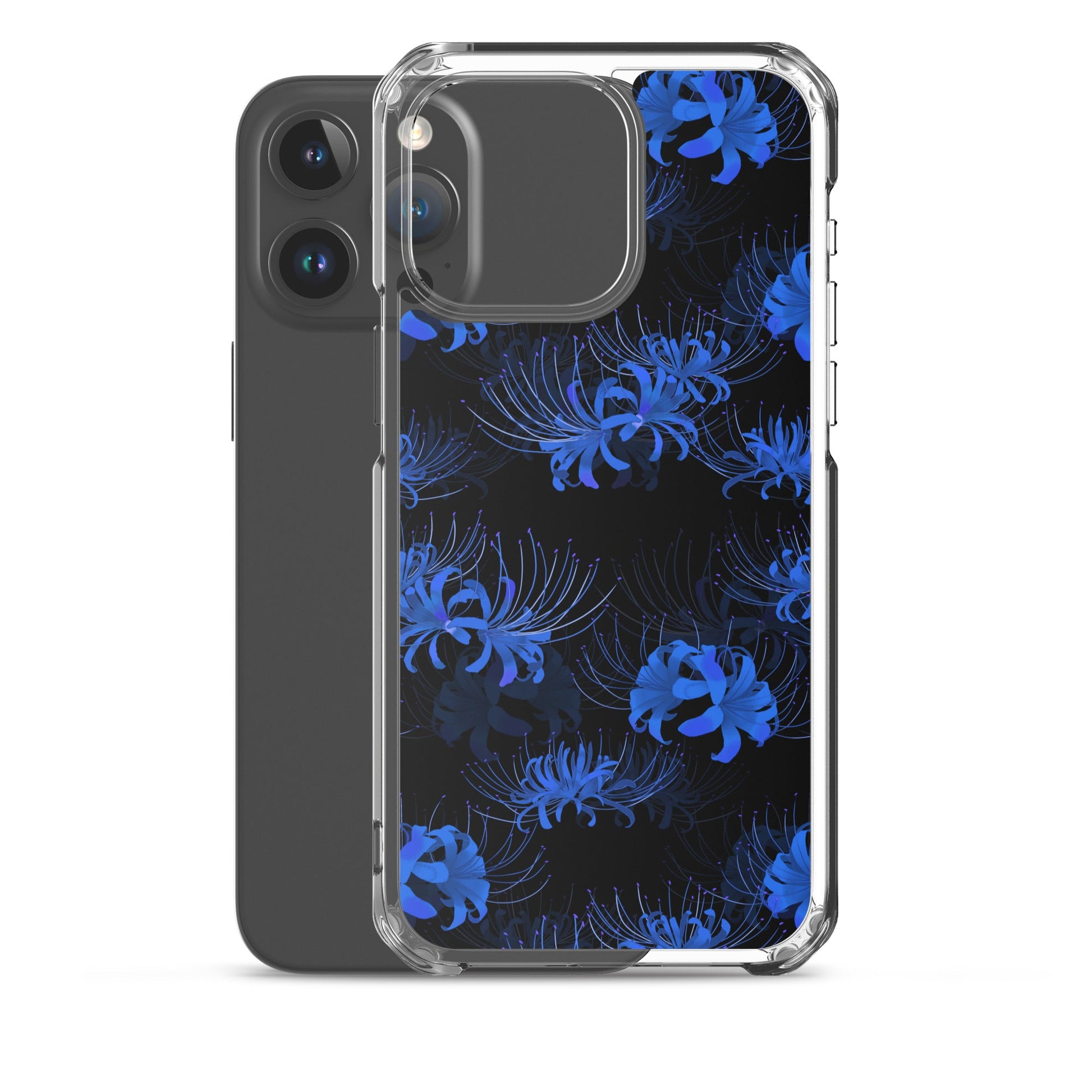 Sleek Higanbana iPhone® Clear Case features a solid back and flexible sides for optimal protection and style.