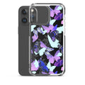 Stylish Butterfly iPhone® Clear Case featuring a sleek design, protecting against scratches and dirt for your device.