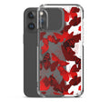 Protect your phone in style with the Butterfly iPhone® Clear Case, featuring vibrant red butterflies and flexible design.