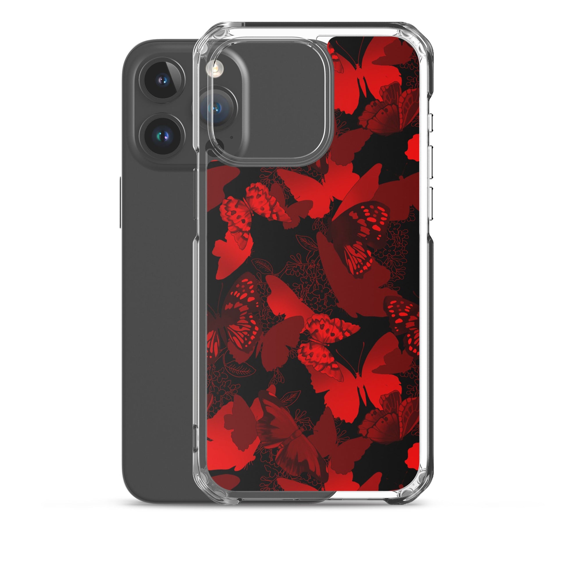 Protect your iPhone® with the stylish Butterfly iPhone® Clear Case, featuring a sleek design and robust scratch protection.