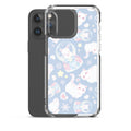Protect your iPhone® in style with the Snow Kitten iPhone® Clear Case, featuring a cute, colorful cat design.