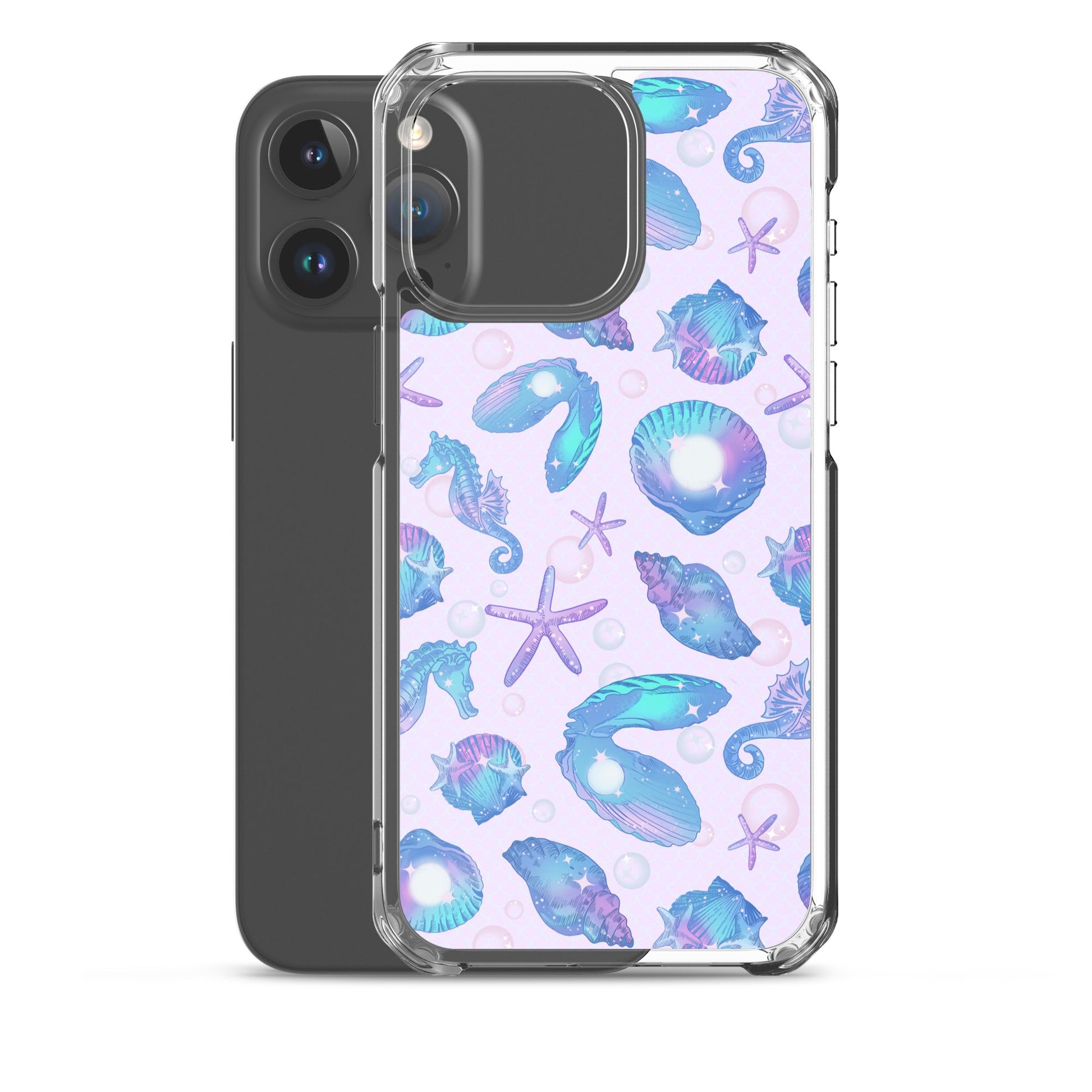 Sleek Sea Princess iPhone® Clear Case with flexible sides protects against scratches and dirt, ideal for any style.