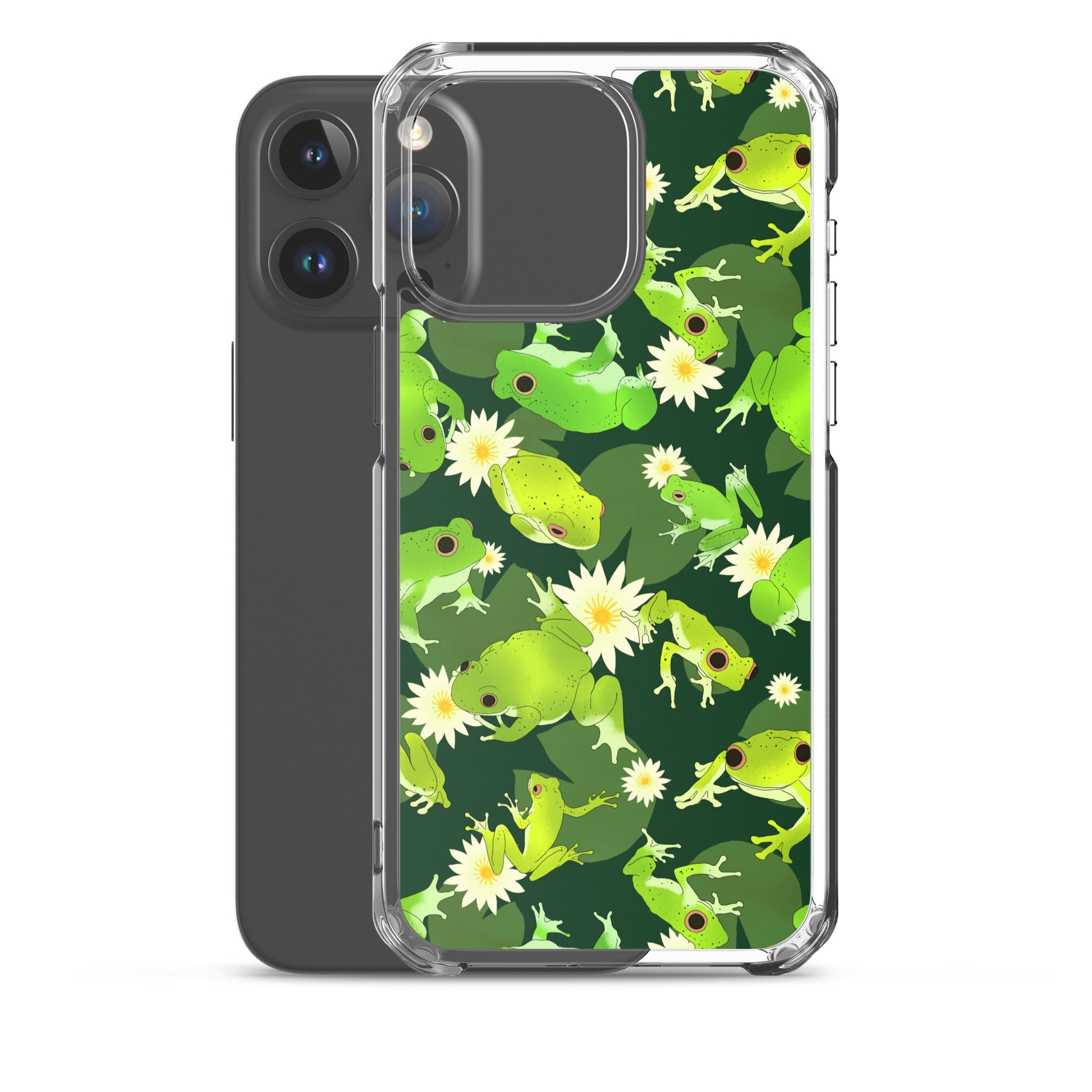 Protect your iPhone® in style with the Kero-kero iPhone® Clear Case, featuring a playful frog design.