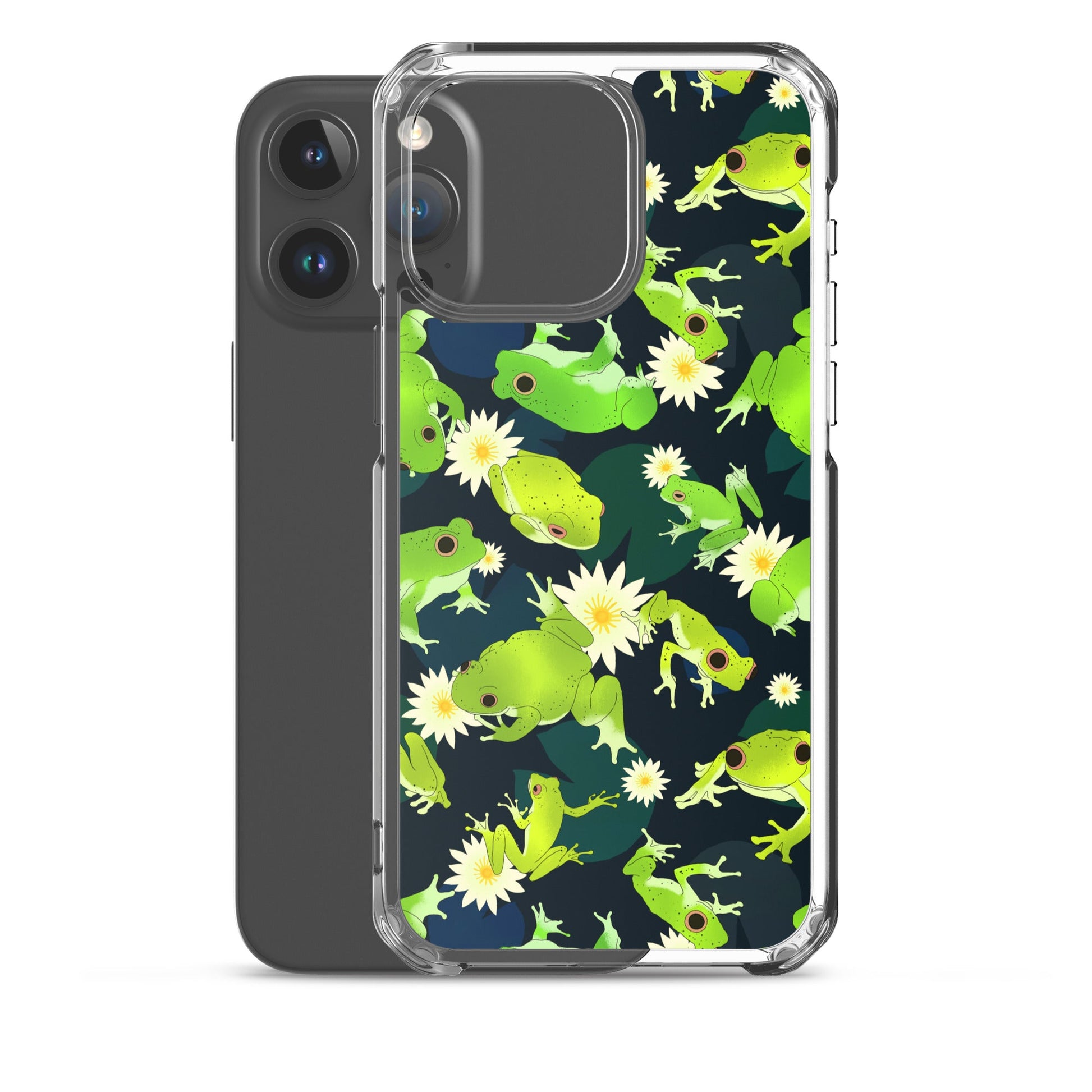 Protect your iPhone® in style with the Kero-kero iPhone® Clear Case, featuring a vibrant frog design and flexible protection.