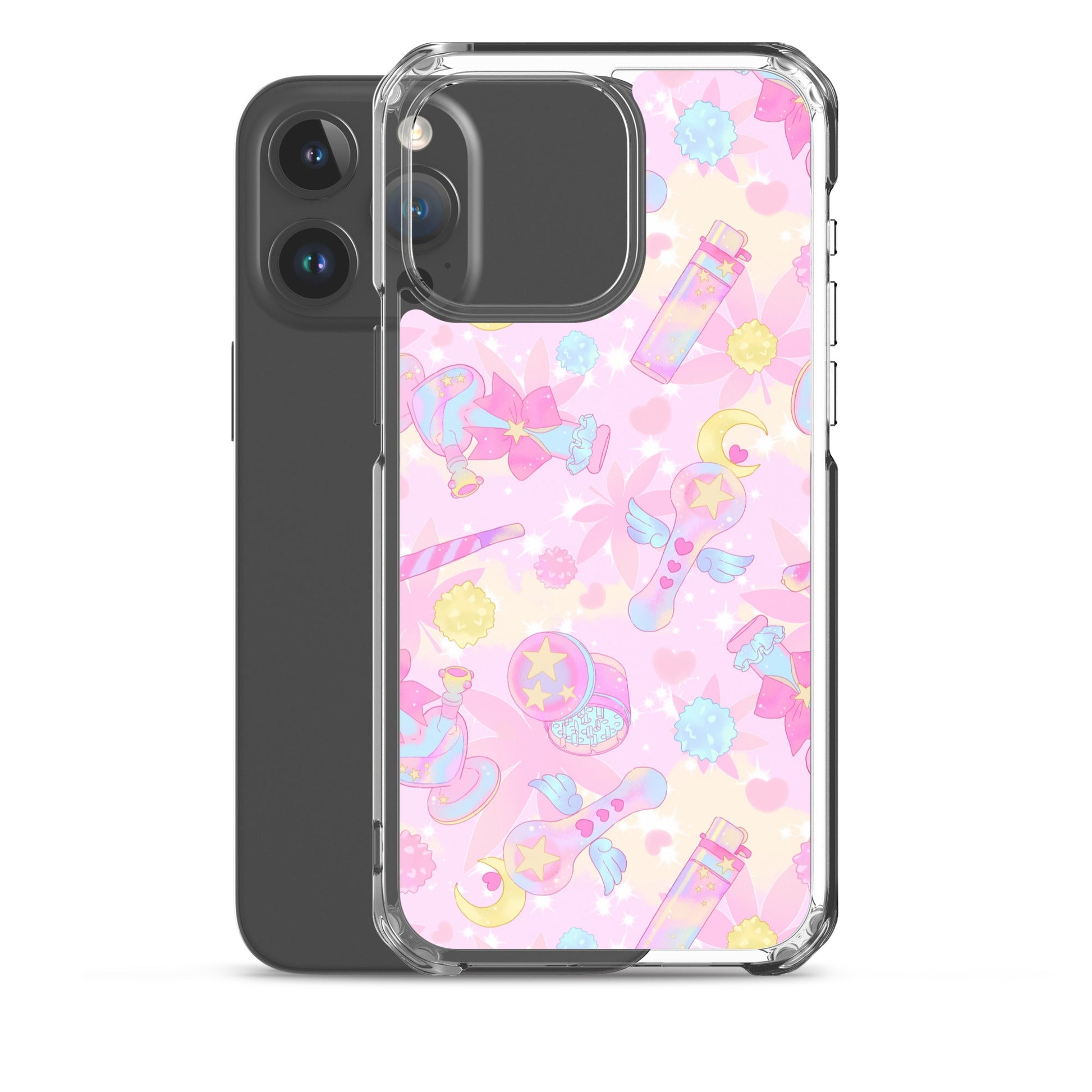 Sleek Indica Magica iPhone® Clear Case featuring a flexible design for ultimate protection against scratches and dirt.