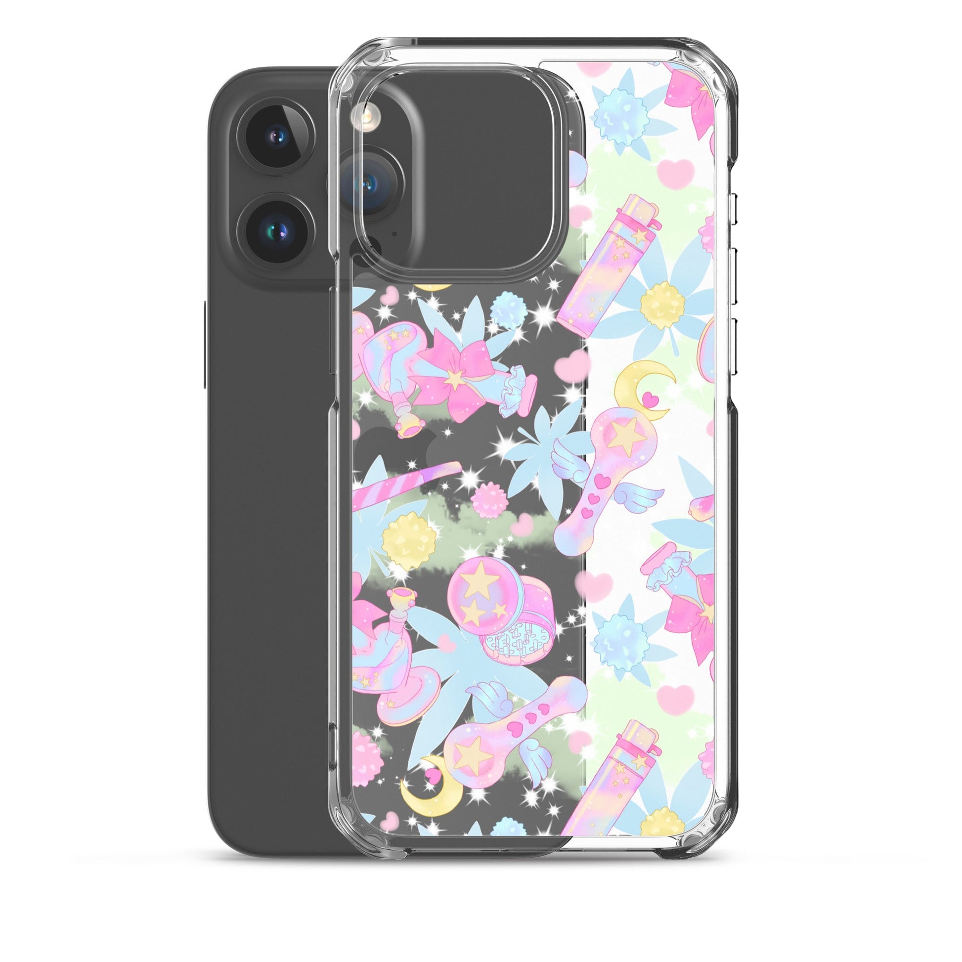 Stylish Indica Magica iPhone® Clear Case offers protection against scratches and dirt, featuring a flexible design.