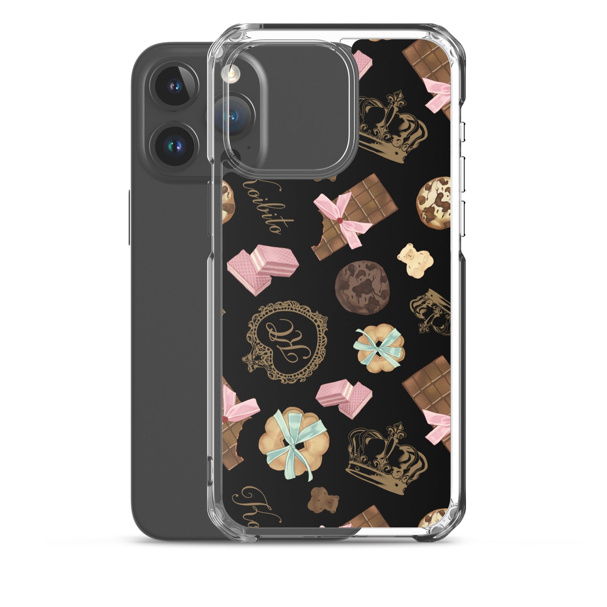 Stylishly protect your phone with the Royal Cookie iPhone® Clear Case, featuring a sleek design and flexible sides.