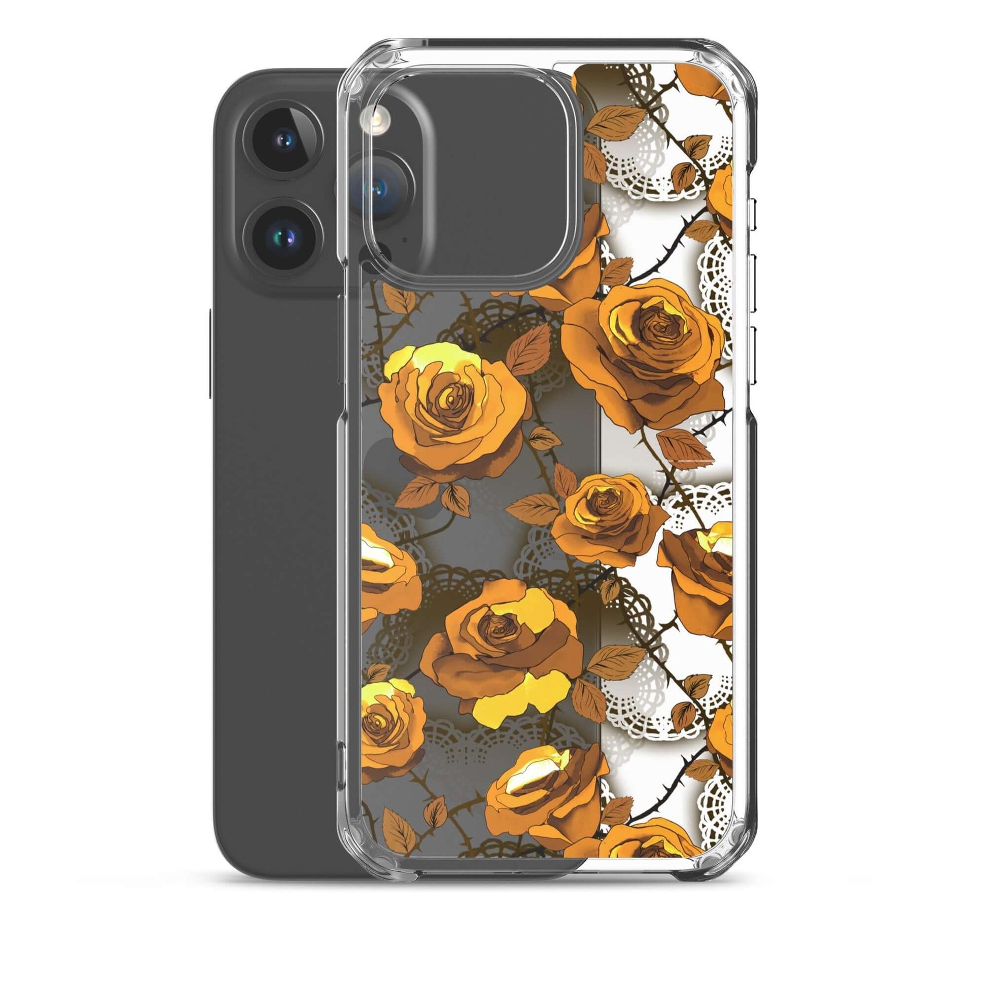 Stylishly protect your phone with the Enchanted Rose iPhone® Clear Case (Transparent) featuring a floral design.