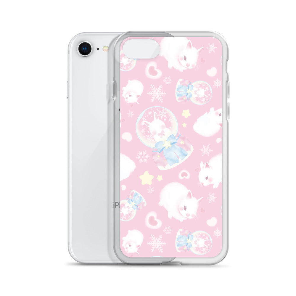 Stylish Snow Bunny iPhone® Clear Case features a sleek design and protects against scratches and dirt. Perfect for your phone!