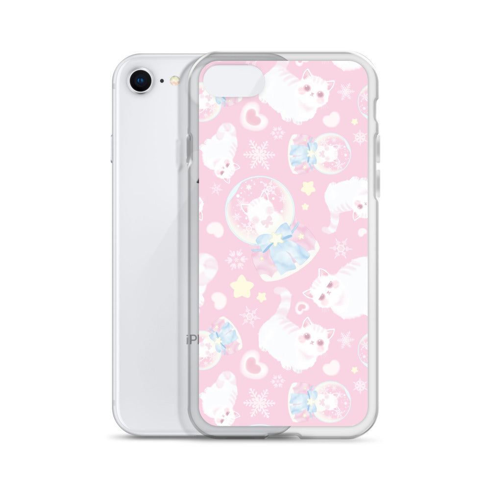 Protect your iPhone with the Snow Kitten iPhone® Clear Case, featuring a cute kitten design and flexible sides.