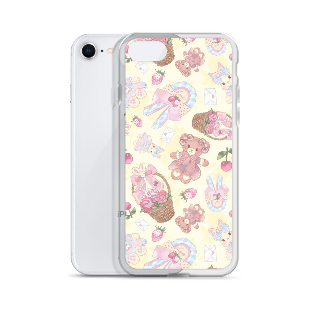 Protect your iPhone® with the Sweet Teddy iPhone® Clear Case, featuring a charming teddy bear design and flexible sides.