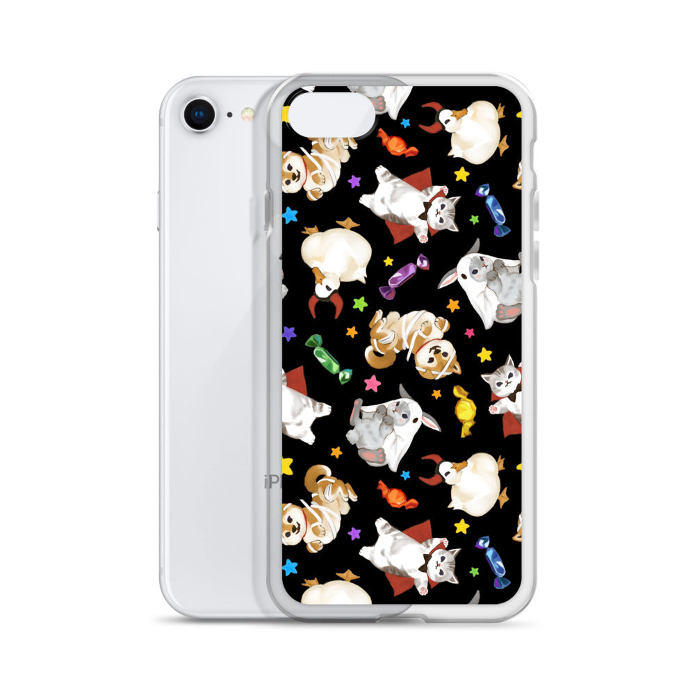 Trick or Treaters iPhone® Clear Case featuring a playful design, offering excellent protection from daily wear and tear.