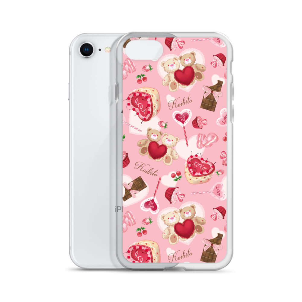 Protect your phone stylishly with the Sugar Sweetheart iPhone® Clear Case, featuring a cute, colorful design.