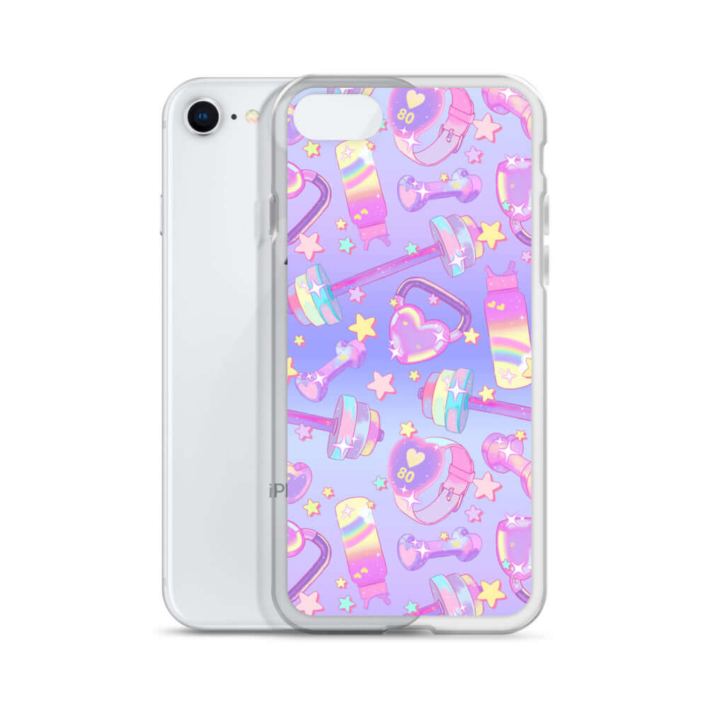 Stylish Glitter Gains iPhone® Clear Case offers protection against scratches and dirt with its flexible design.