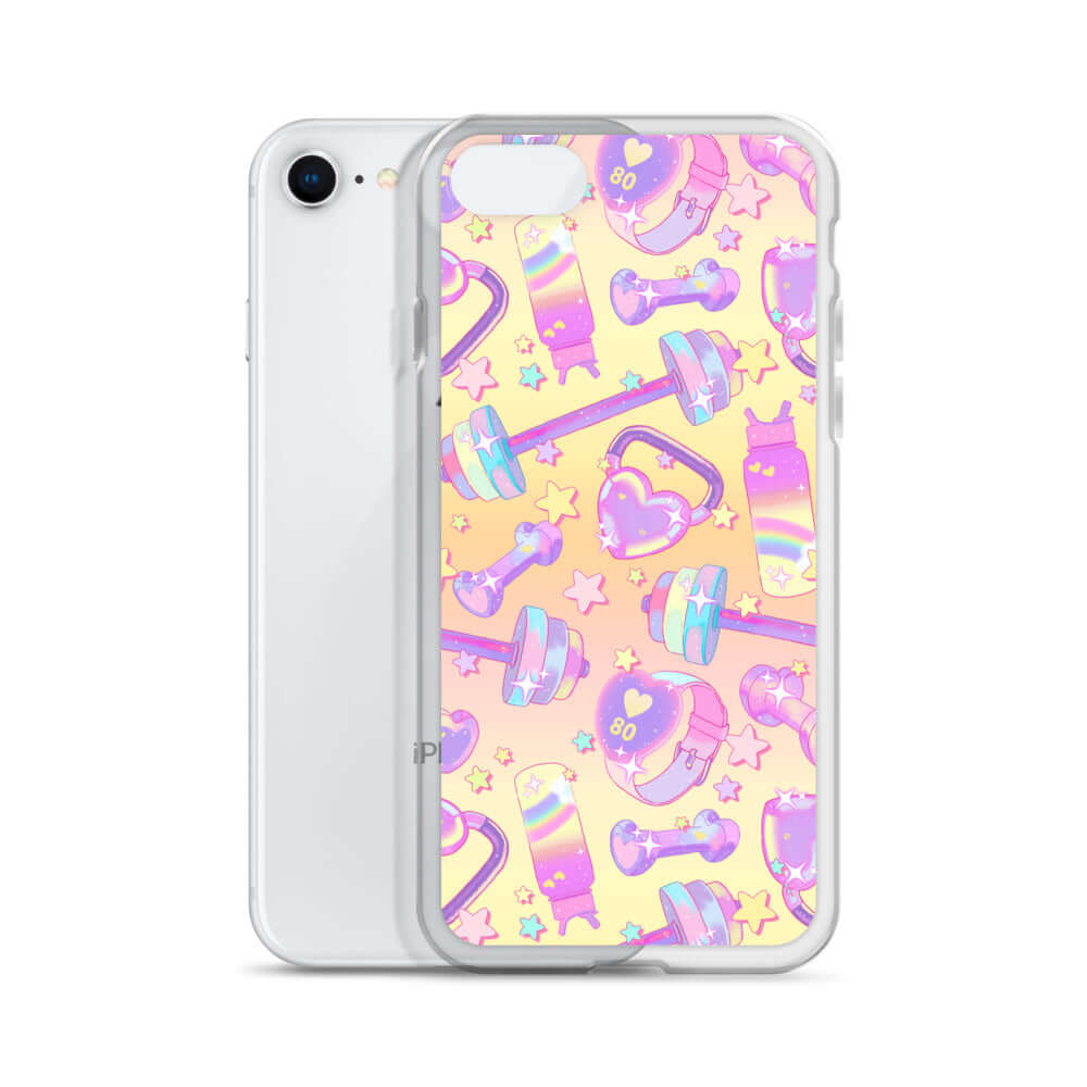 Stylish Glitter Gains iPhone® Clear Case offers protection with a solid back and flexible sides for easy use.