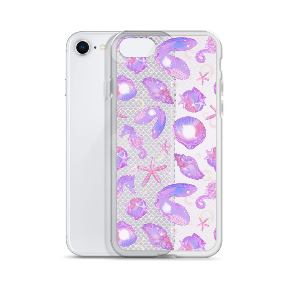 Sleek Sea Princess iPhone® Clear Case with flexible sides and solid back protects against dust and scratches.