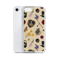 Gothic Tea Time iPhone® Clear Case features whimsical designs, offering stylish protection from scratches and dirt.