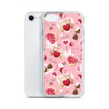 Stylish Sugar Sweetheart iPhone® Clear Case with flexible sides, perfect for protection against scratches and dirt.