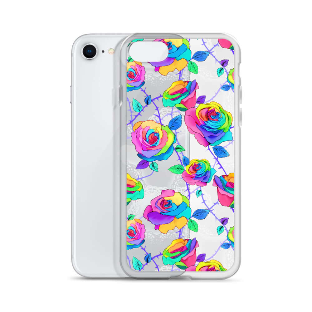 Stylish and protective, the Enchanted Rose iPhone® Clear Case (Transparent) shields against scratches and dirt.