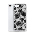 Sleek Enchanted Rose iPhone® Clear Case featuring a floral design, offering protection from scratches and dust.