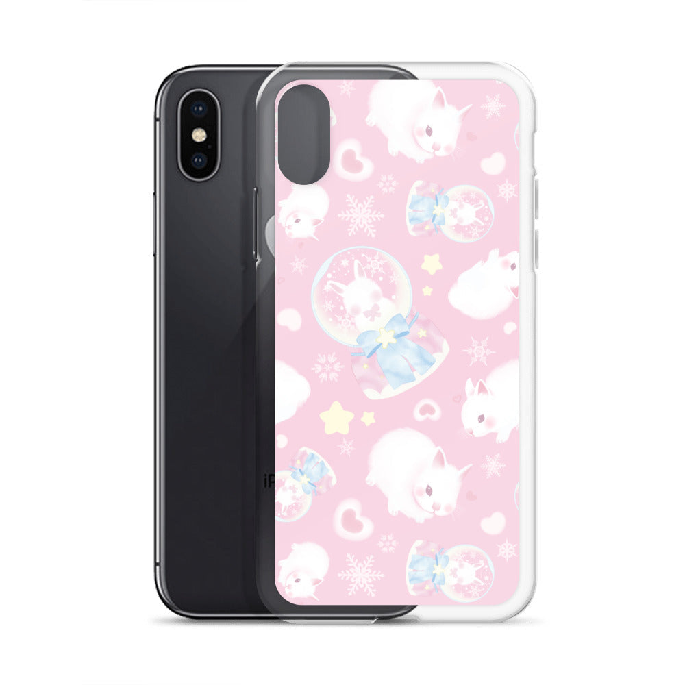 Protect your iPhone® with the stylish Snow Bunny iPhone® Clear Case, designed for sleek durability and easy access.
