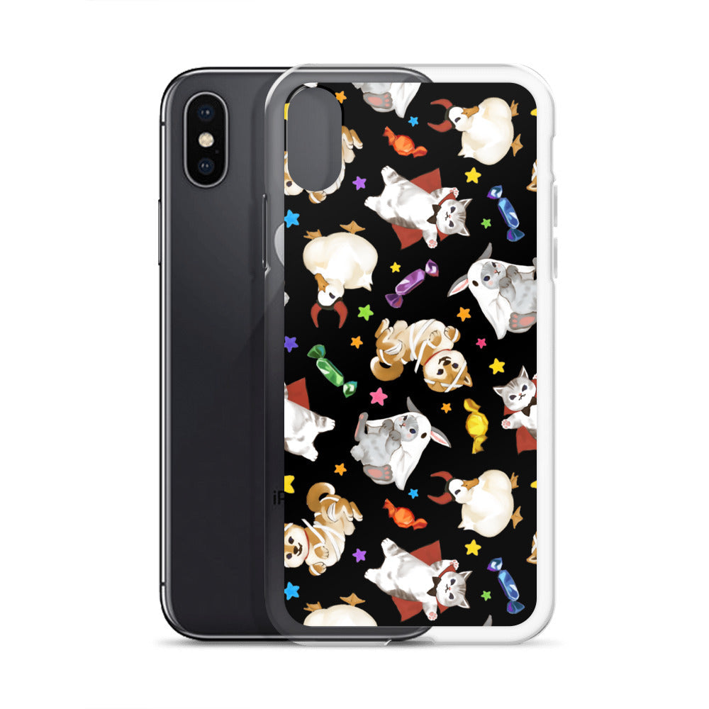 Protect your iPhone® with the Trick or Treaters iPhone® Clear Case, showcasing fun Halloween designs for a festive touch.