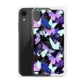 Stylish Butterfly iPhone® Clear Case offers protection with a solid back and flexible sides for easy handling.
