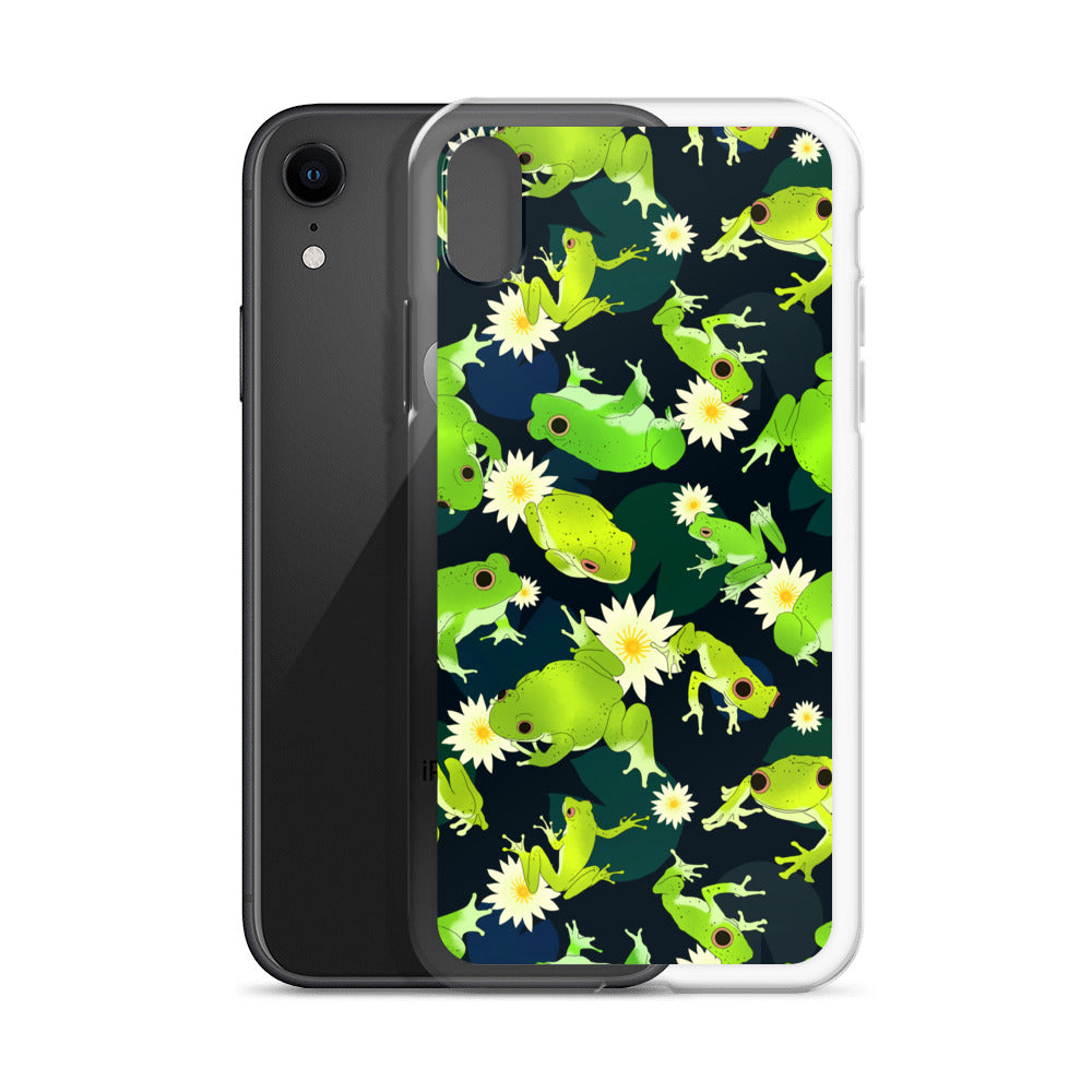 Sleek Kero-kero iPhone® Clear Case features a flexible design to protect your phone while showcasing vibrant frog art.