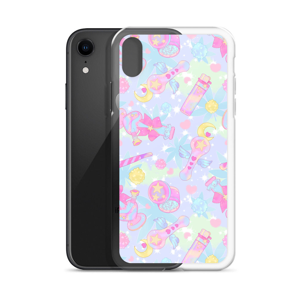 Indica Magica iPhone® Clear Case showcases a vibrant design, ensuring protection against scratches and dirt.